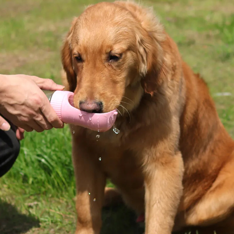 Portable Dog Water Bottle with an optional Food Compartment